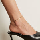 Wave Chain Anklet