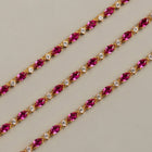 Aurate x Marilyn Monroe: Lab Grown Red Marquise Tennis Necklace