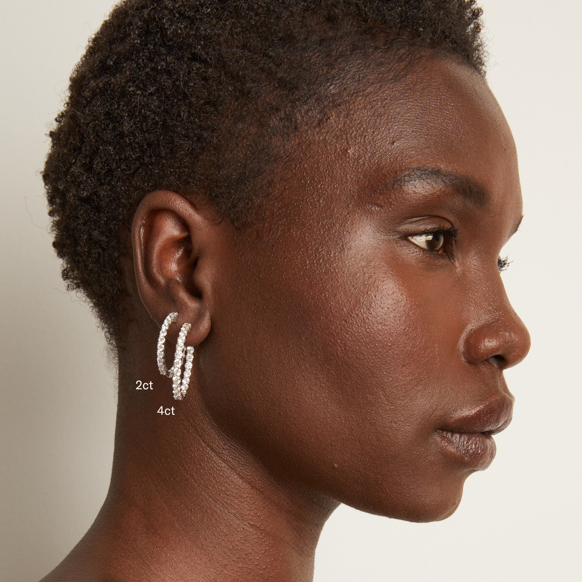 2ct Luxury Lab Grown Diamond Hoops