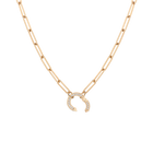 Paperclip Chain Charm Necklace
