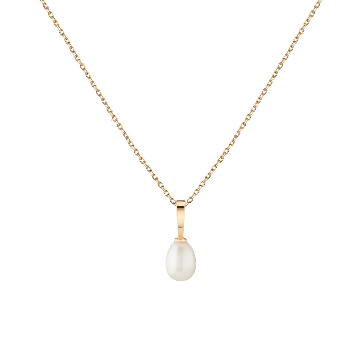 14k Gold store Pearl Drop Pendant