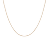 Petite Lab Grown White Sapphire Tennis Necklace Vermeil Yellow Gold 16in First