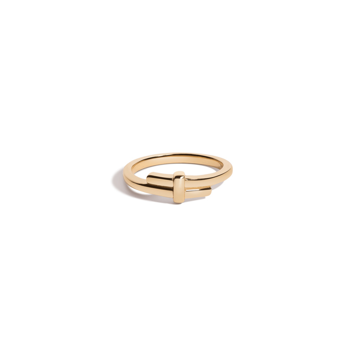 Crossover Ring Stainless Steel Yellow Gold First
