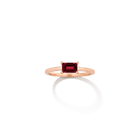 Birthstone Baguette Ring