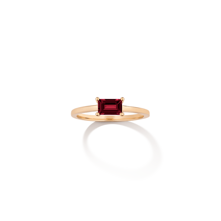 Birthstone Baguette Ring
