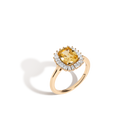 Lab Grown Yellow Canary Alexandra Ring