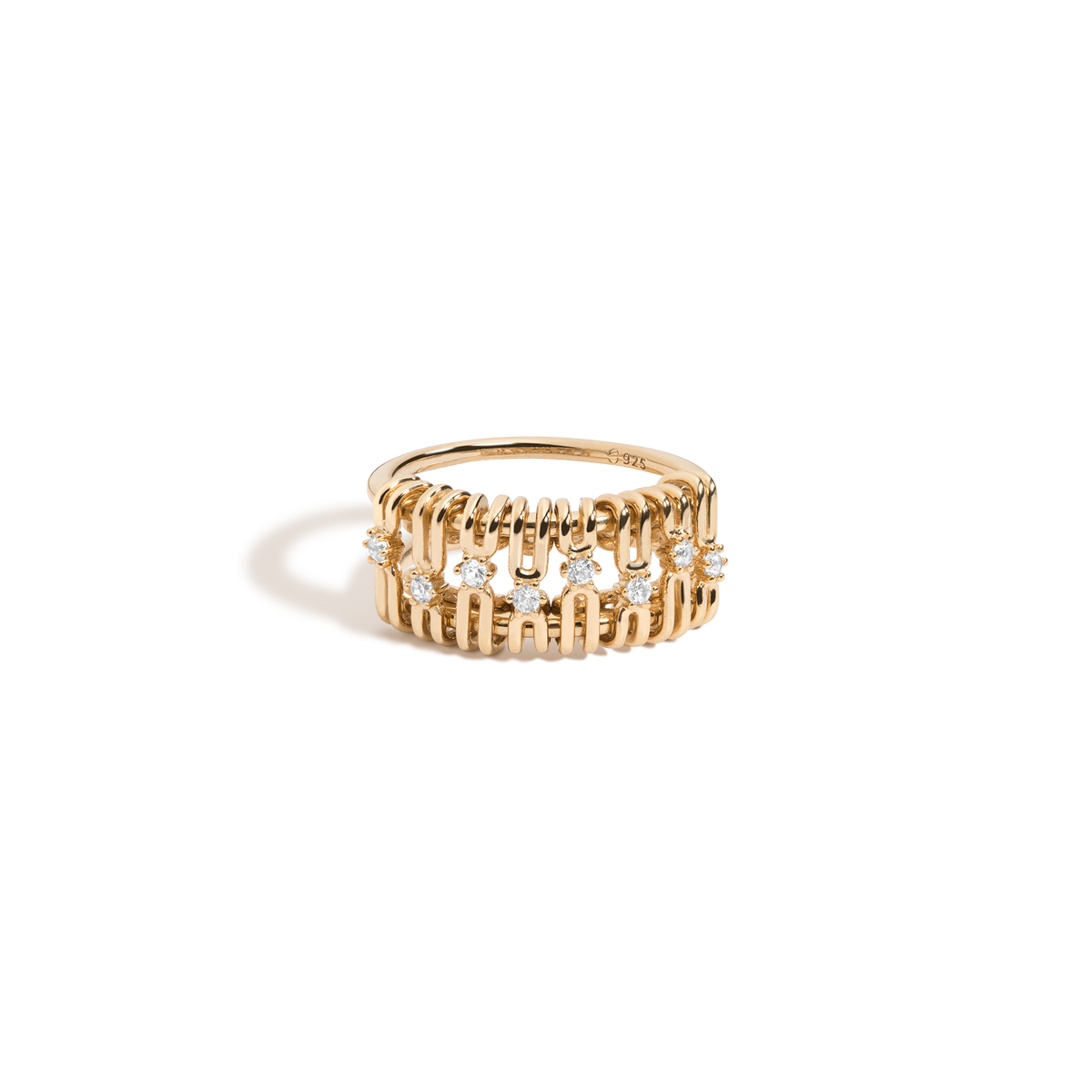 Aurate x Frye: Kinetic Spur Ring Vermeil Yellow Gold First