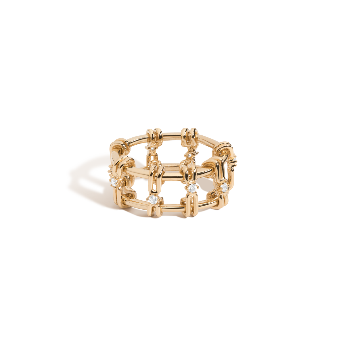Aurate x Frye: Kinetic Spur Ring Vermeil Yellow Gold 