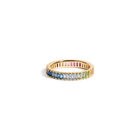 Ombré Rainbow Baguette Eternity Ring