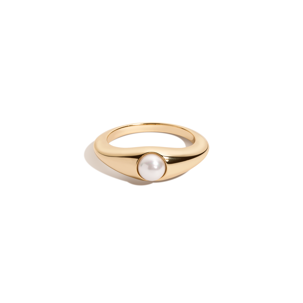 Pearl Bud Ring Vermeil Yellow Gold First