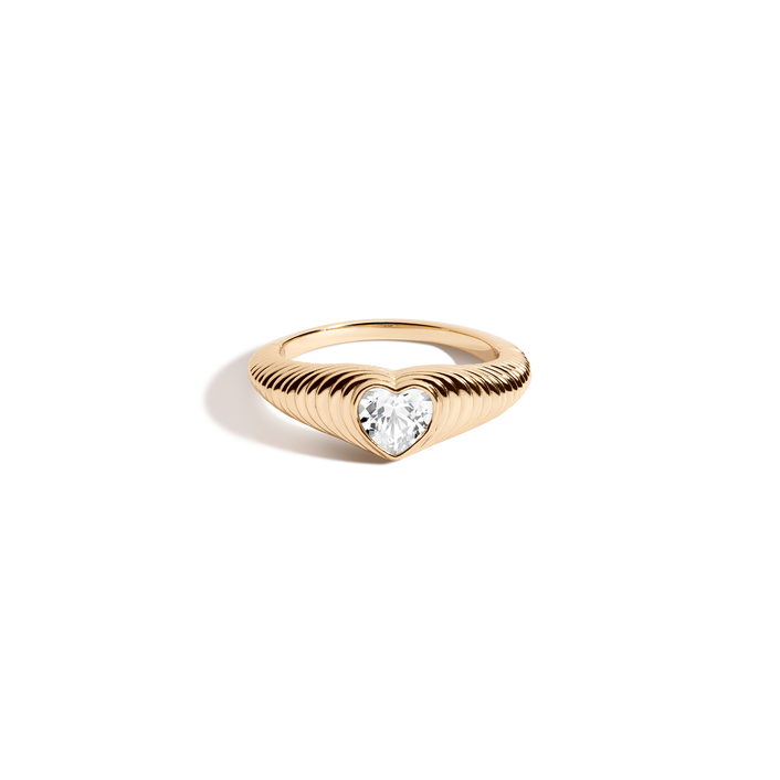 Radiant Heart Art Deco Ring