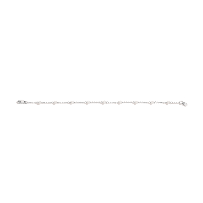 Classic Pearl Station Bracelet Vermeil 14k 18k White Gold 6.5in 7in