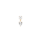 Lab Grown White Sapphire Ear Jacket