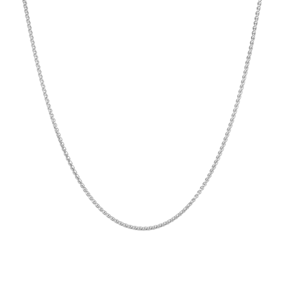 Dainty Wheat Chain Necklace Vermeil White Gold 16in 18in 20in 22in First