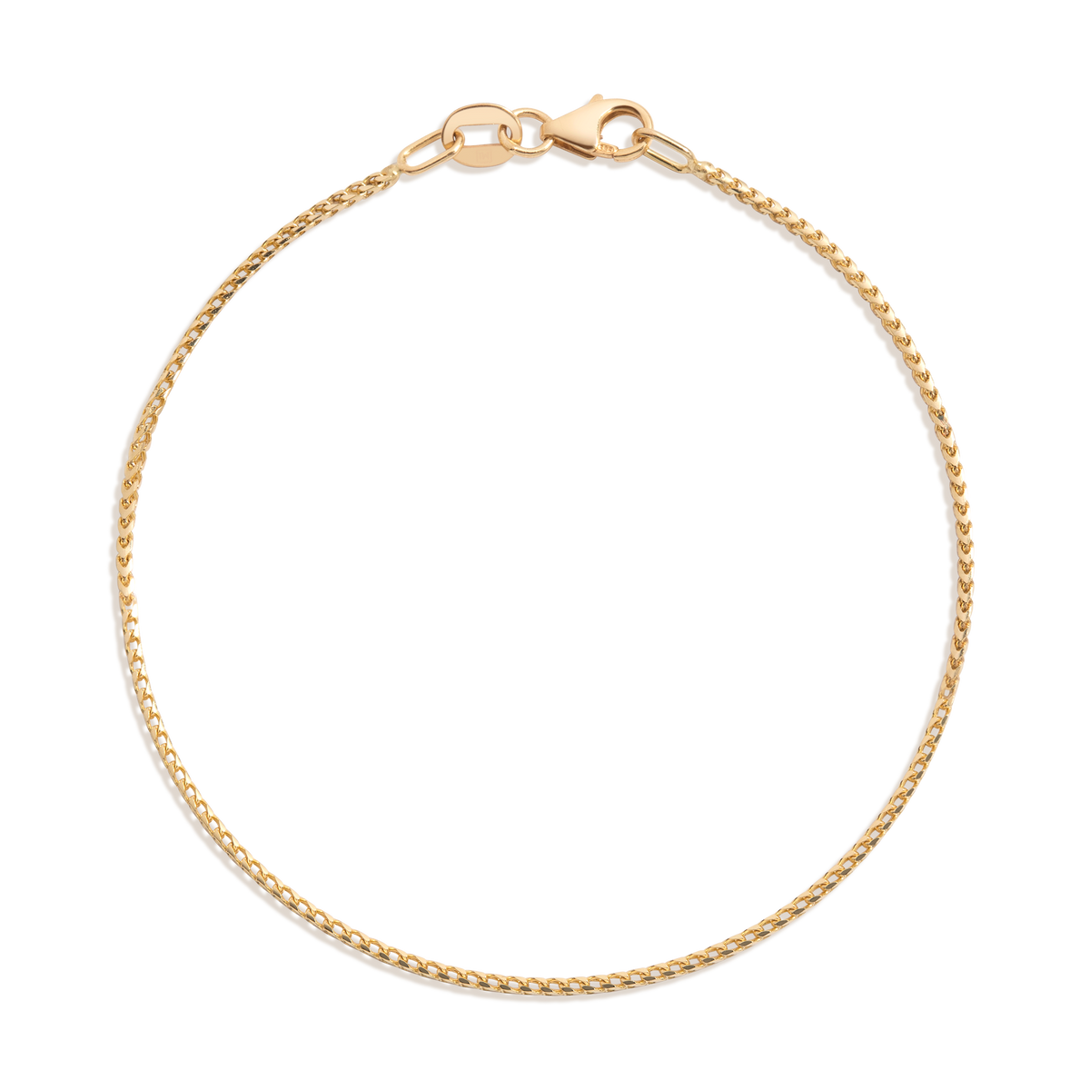 Franco Chain Bracelet Vermeil 14k Yellow Gold 6in 6.5in 7in 7.5in First