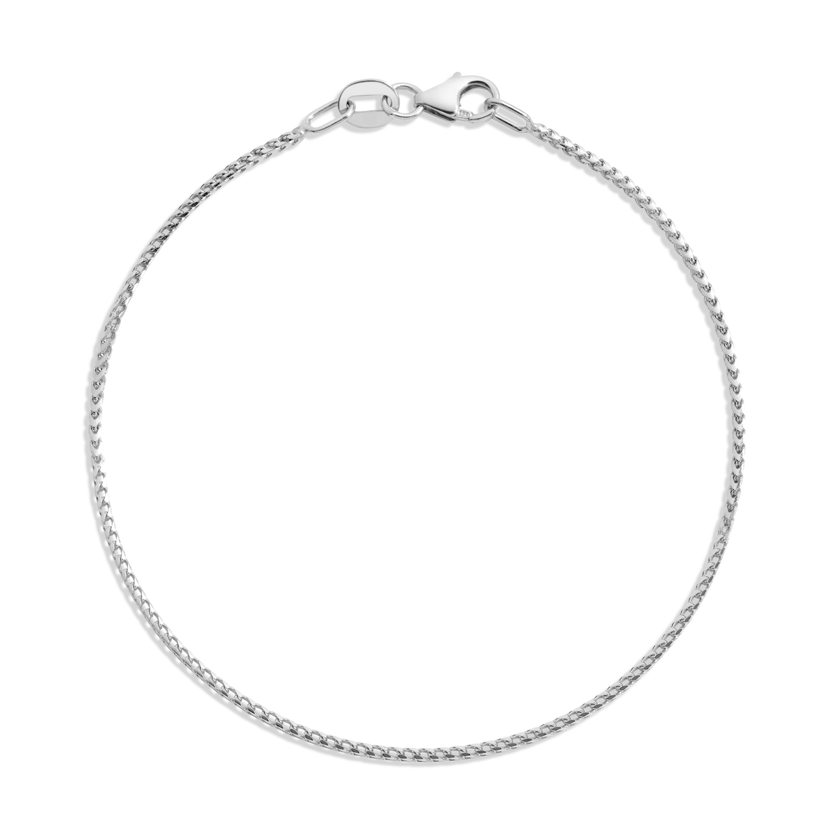 Franco Chain Bracelet Vermeil 14k White Gold 6in 6.5in 7in 7.5in First