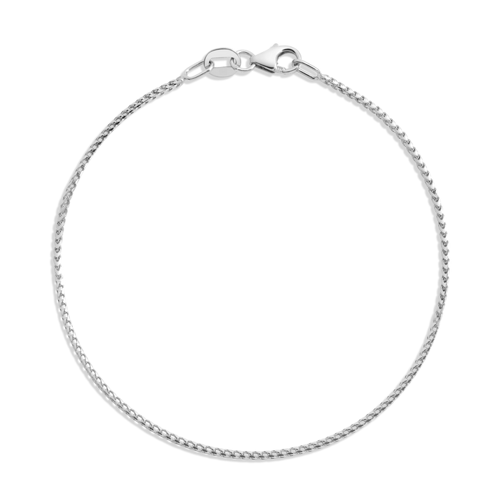 Franco Chain Bracelet Vermeil 14k White Gold 6in 6.5in 7in 7.5in First