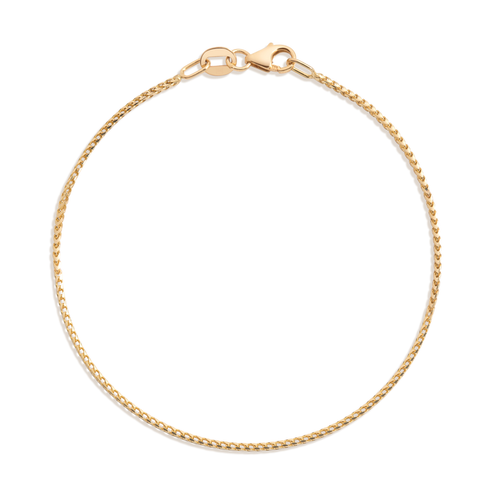 Franco Chain Bracelet Vermeil 14k Yellow Gold 6in 6.5in 7in 7.5in First