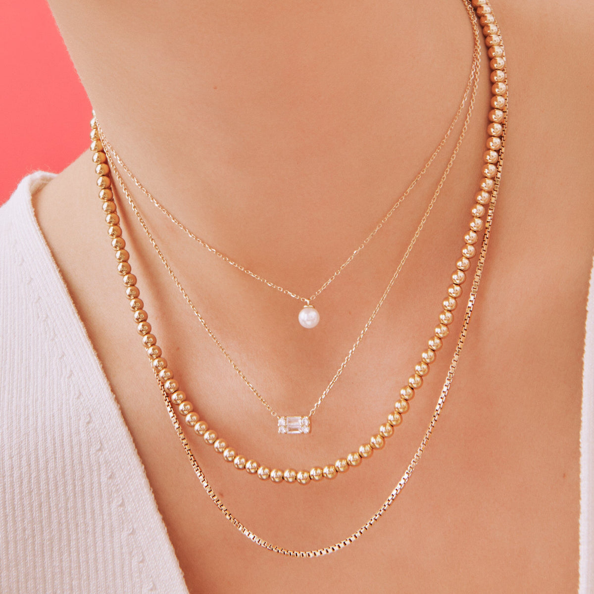 Classic Box Chain  14k Gold Necklaces & Jewelry Accessories