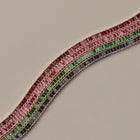 Lab Grown Red Ruby Baguette Tennis Necklace