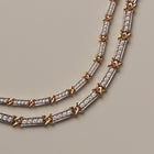 Lab Grown White Sapphire X Tennis Bracelet