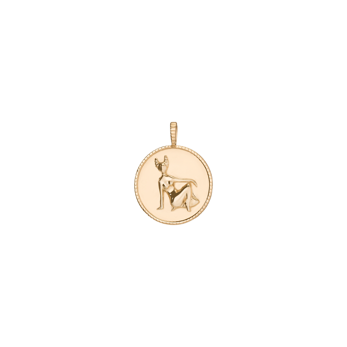 Femme Gold Zodiac Pendant Vermeil Yellow Gold Taurus First