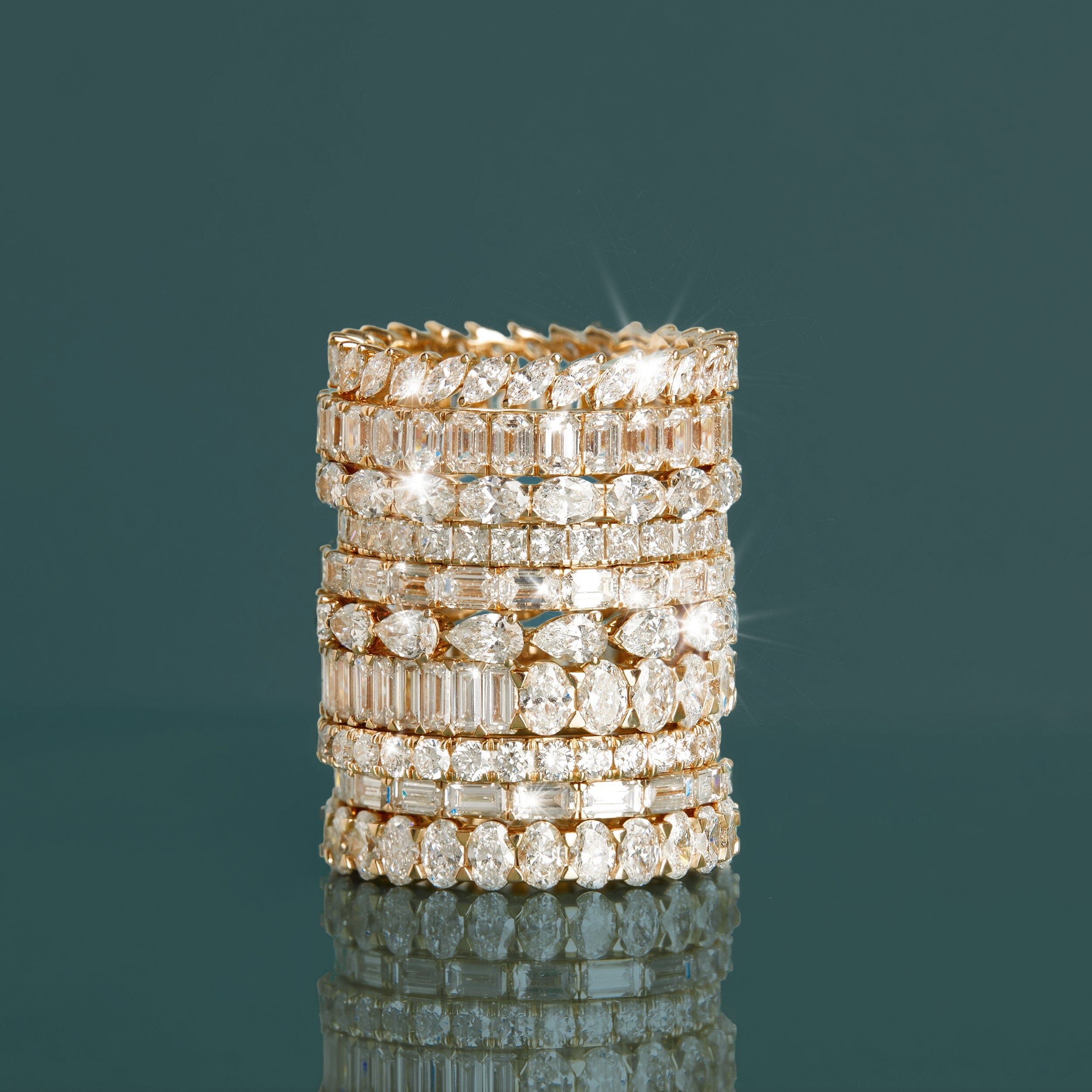 Oval Lab Grown Diamond Eternity Ring