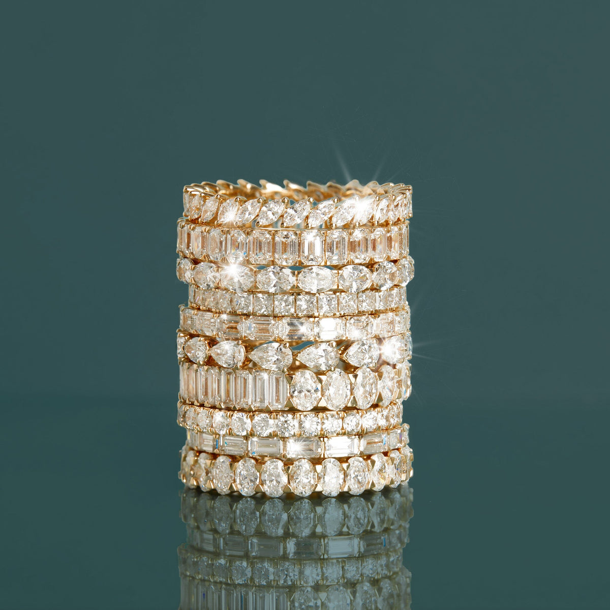 Oval Lab Grown Diamond Eternity Ring