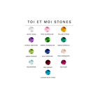 Toi et Moi Gemstone Mini Heirloom Earring - Green Emerald & Red Garnet