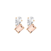 Toi et Moi Gemstone Heirloom Earring - Morganite & White Topaz 14k Yellow Gold Single First
