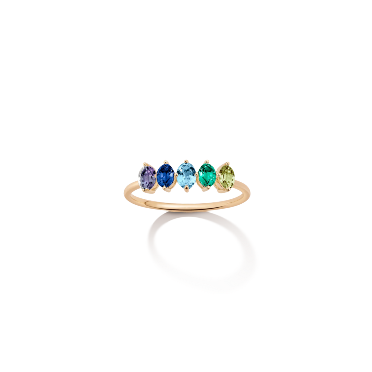 Birthstone Ring Vermeil Yellow Gold First