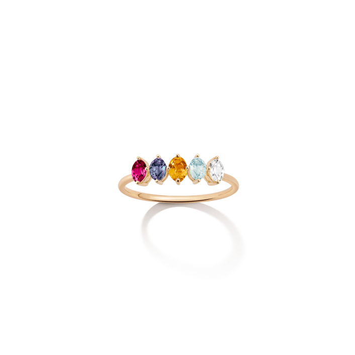 Birthstone Ring Vermeil Yellow Gold First