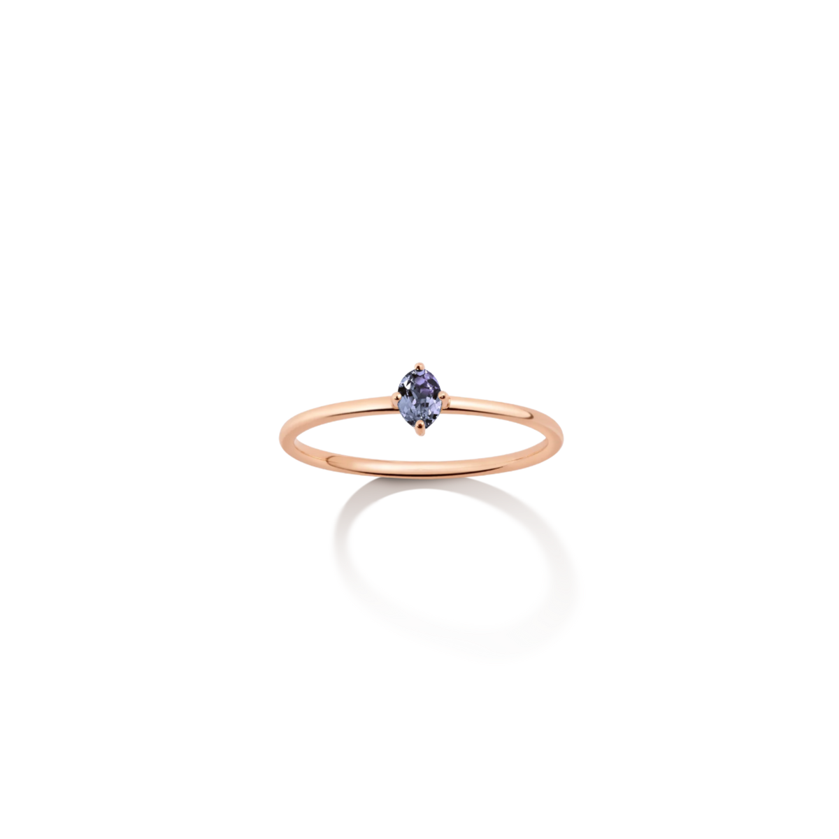Birthstone Ring Vermeil Rose Gold First