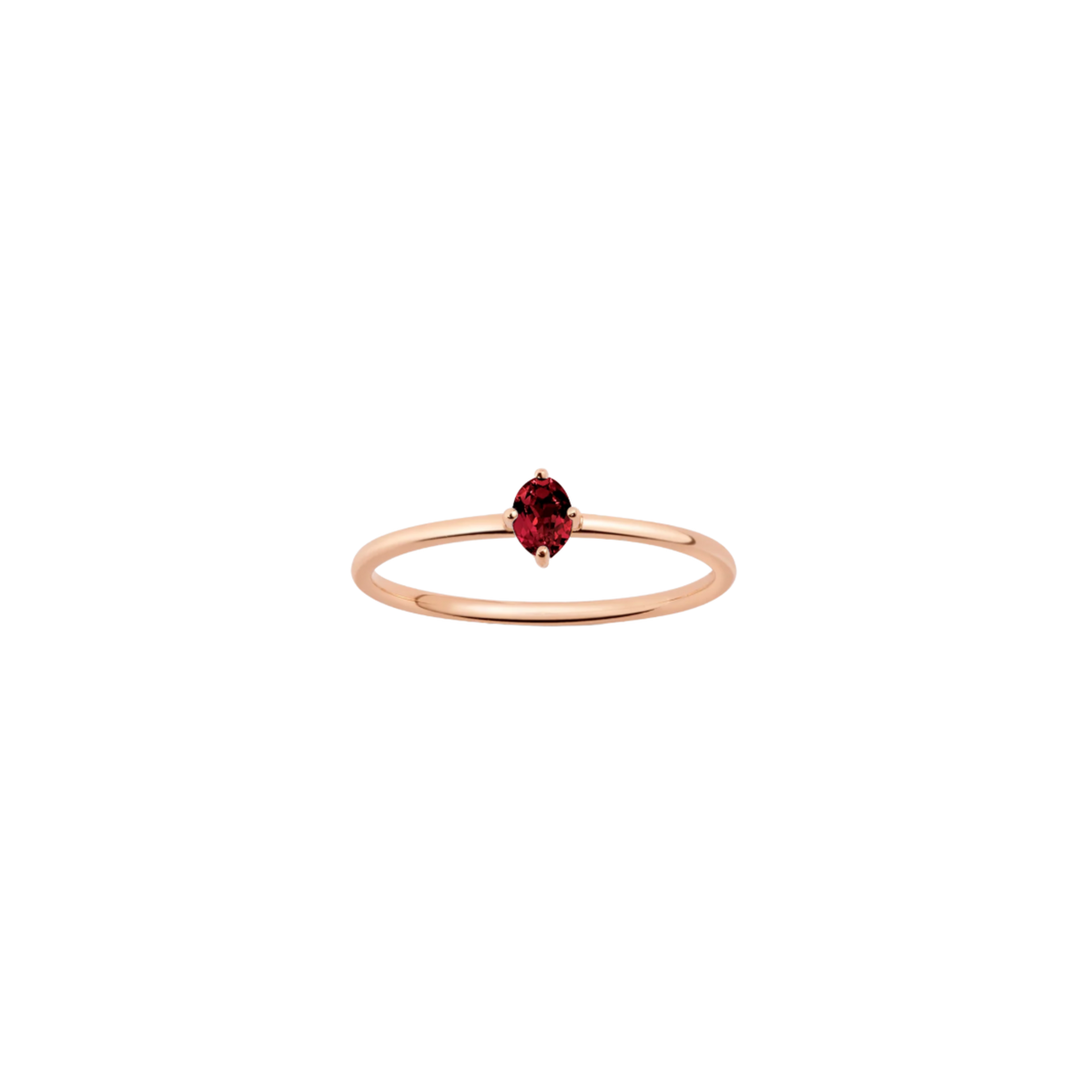 Birthstone Ring Vermeil Rose Gold First