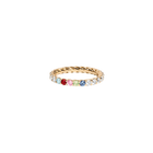 Lab Grown White Sapphire Birthstone Heritage Ring