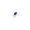 Toi et Moi Gemstone Heirloom Ring - White Topaz & Blue Sapphire Vermeil White Gold First