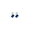 Toi et Moi Gemstone Mini Heirloom Earring - Blue Sapphire & Aquamarine Vermeil White Gold Single First