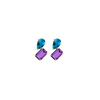 Toi et Moi Gemstone Mini Heirloom Earring - Amethyst & London Blue Topaz Vermeil Yellow Gold Single First