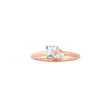 Toi et Moi Gemstone Mini Classic Ring - White Topaz & Morganite Vermeil Rose Gold First