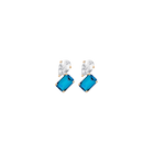 Toi et Moi Gemstone Mini Heirloom Earring - London Blue Topaz & White Topaz