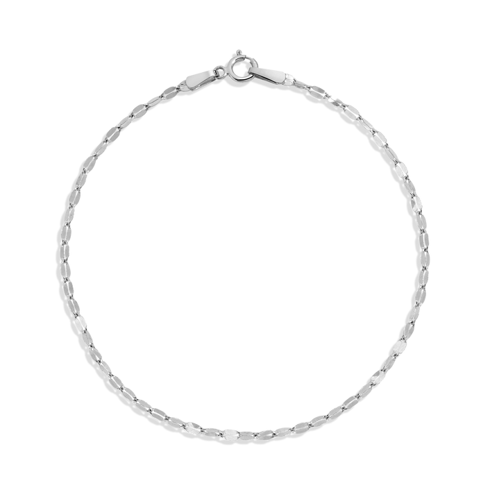 Valentino Chain Bracelet Vermeil 14k White Gold 6in 6.5in 7in 7.5in First