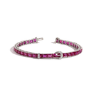 Vintage Red Ruby Tennis Belt Bracelet