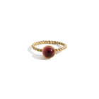 Vintage Round Pink Tourmaline Gold Ring
