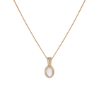 Vintage 1ct Diamond Tennis Racket Necklace