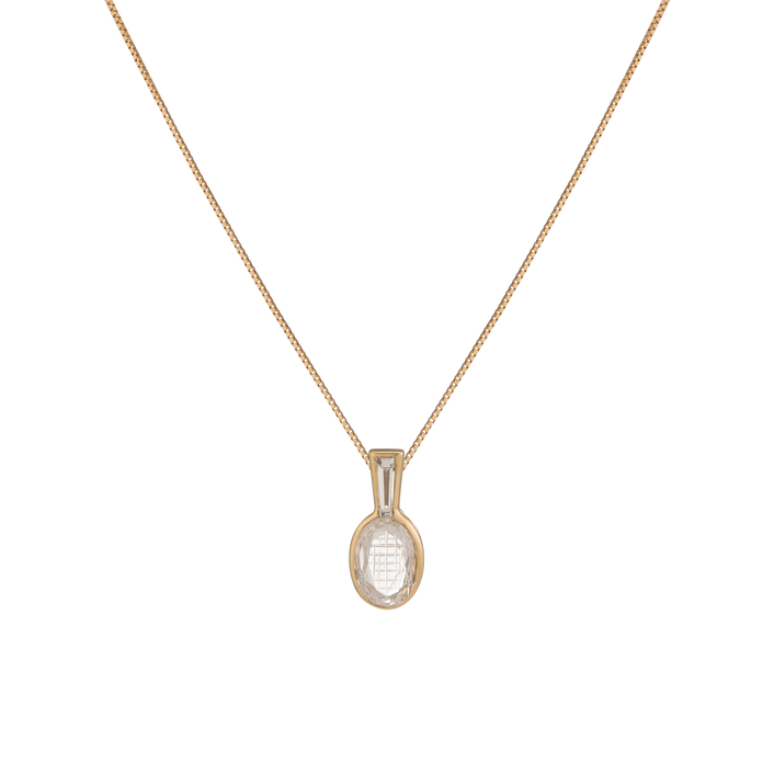 Vintage 1ct Diamond Tennis Racket Necklace 14k Yellow Gold 18in First