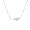 Aurate x Wilson: W Tennis Racket Necklace 14k White Gold 18in First
