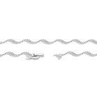 Lab Grown Diamond Wave Tennis Necklace
