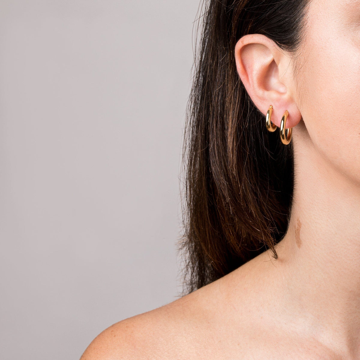 Gold Hoop Earrings - 3mm