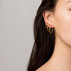 Gold Hoop Earrings - 2mm