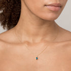 Birthstone Baguette Pendant